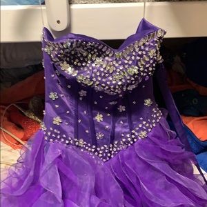Purple prom dress